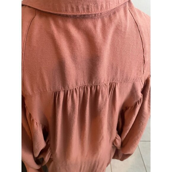 Free People Loose Oversized Button Down Shirt Dress Size XS - Picture 6 of 7